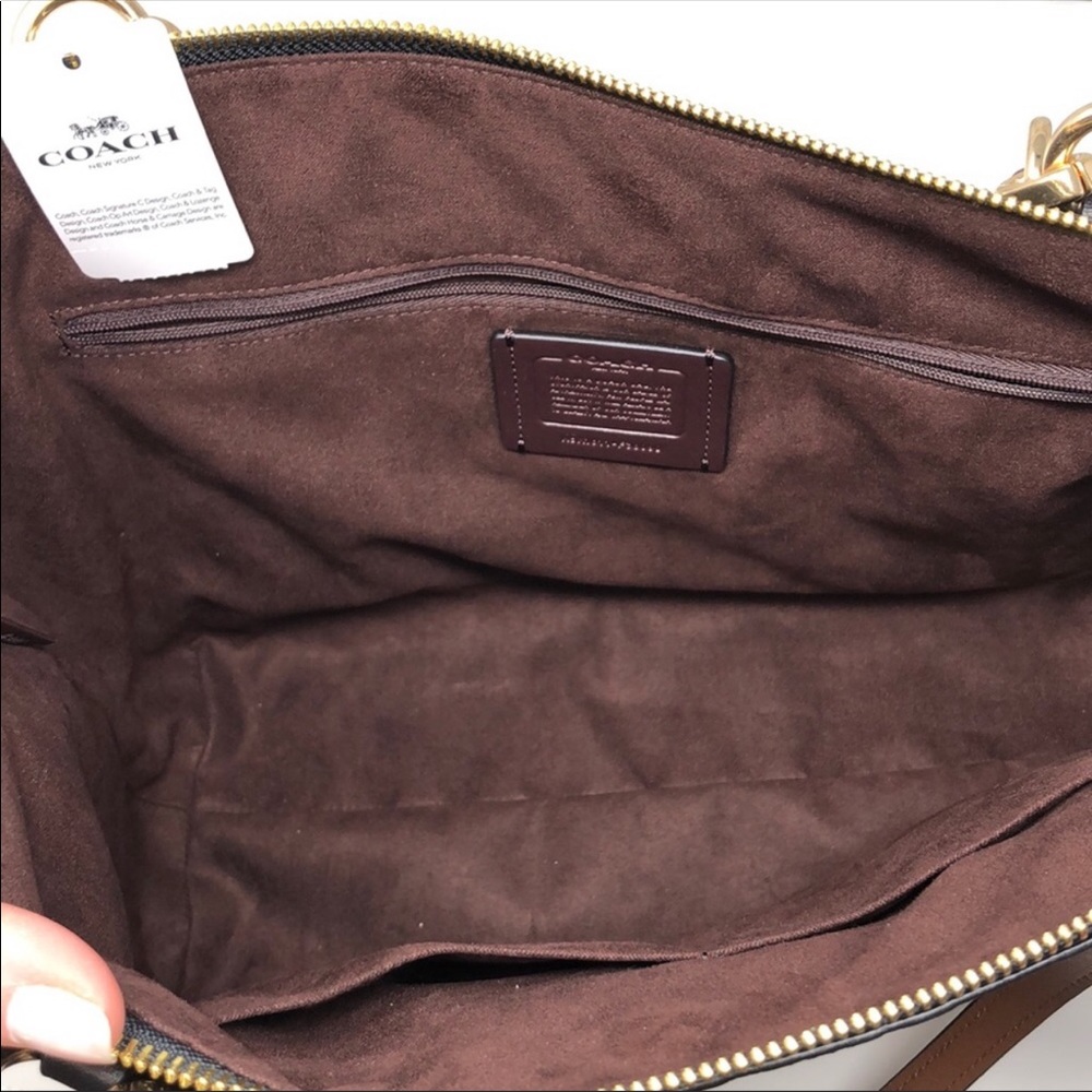NWT Coach signature Ava Patent tote - Picture 7 of 7